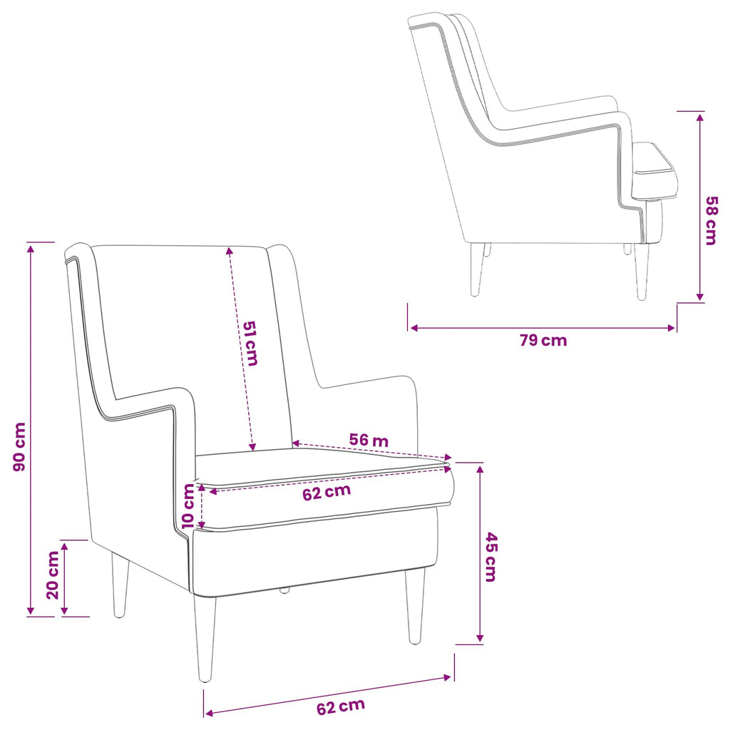 Sillón Crema Bouclé