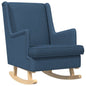 Blue Rocking Chair 62 x 80 x 85 cm fabric