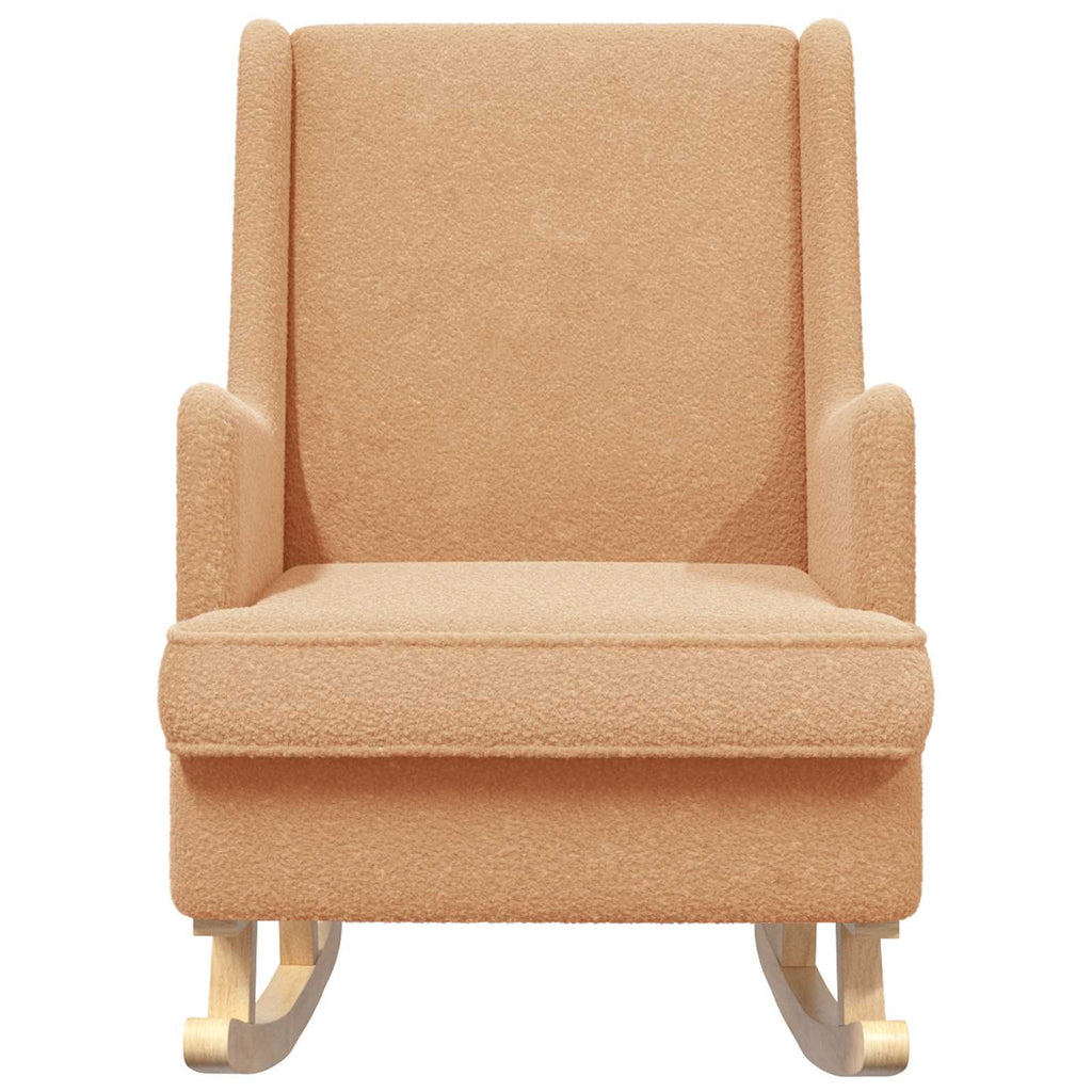 Mecedora Beige 62 x 80 x 85 cm Bouclé