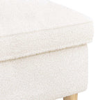 Reposapiés Crema 55 x 35 x 41 cm Bouclé