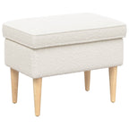 Reposapiés Crema 55 x 35 x 41 cm Bouclé