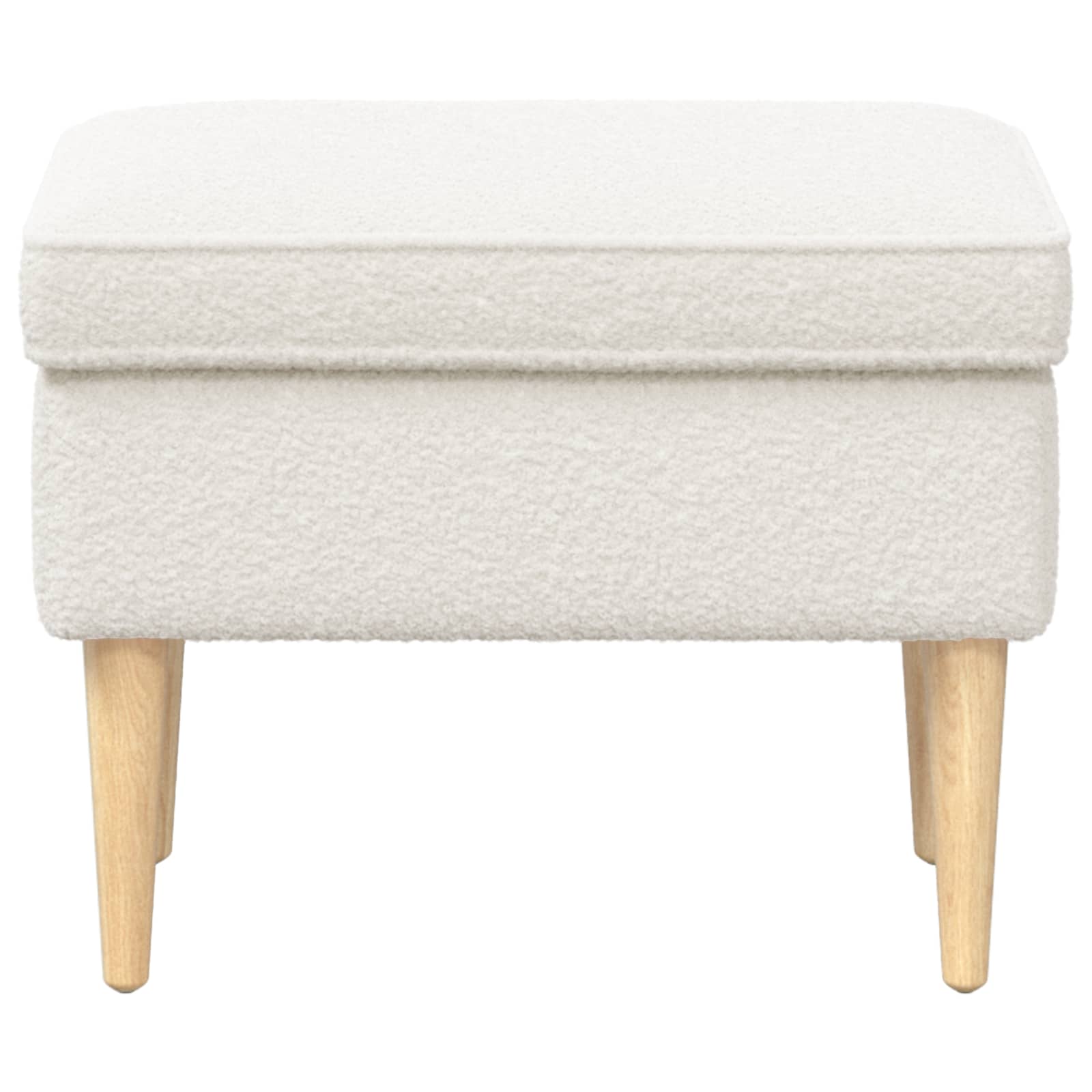 Reposapiés Crema 55 x 35 x 41 cm Bouclé