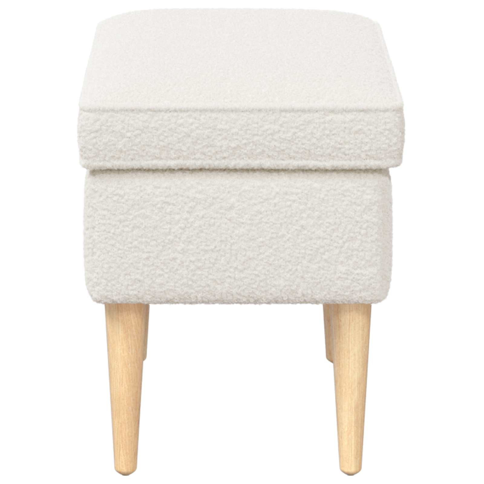 Reposapiés Crema 55 x 35 x 41 cm Bouclé