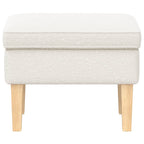 Reposapiés Crema 55 x 35 x 41 cm Bouclé