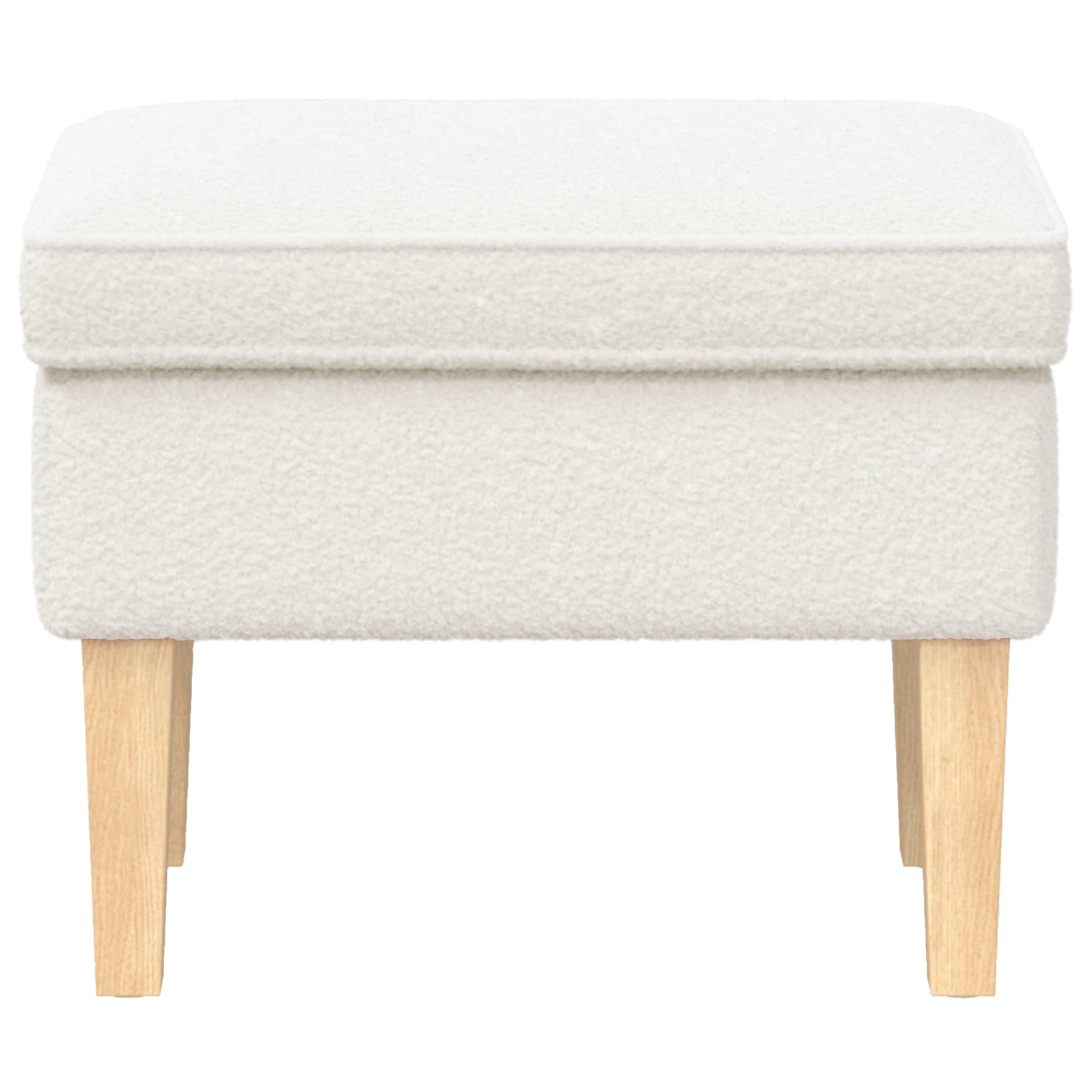 Reposapiés Crema 55 x 35 x 41 cm Bouclé
