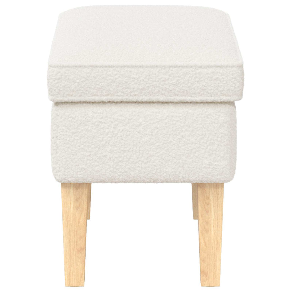 Reposapiés Crema 55 x 35 x 41 cm Bouclé