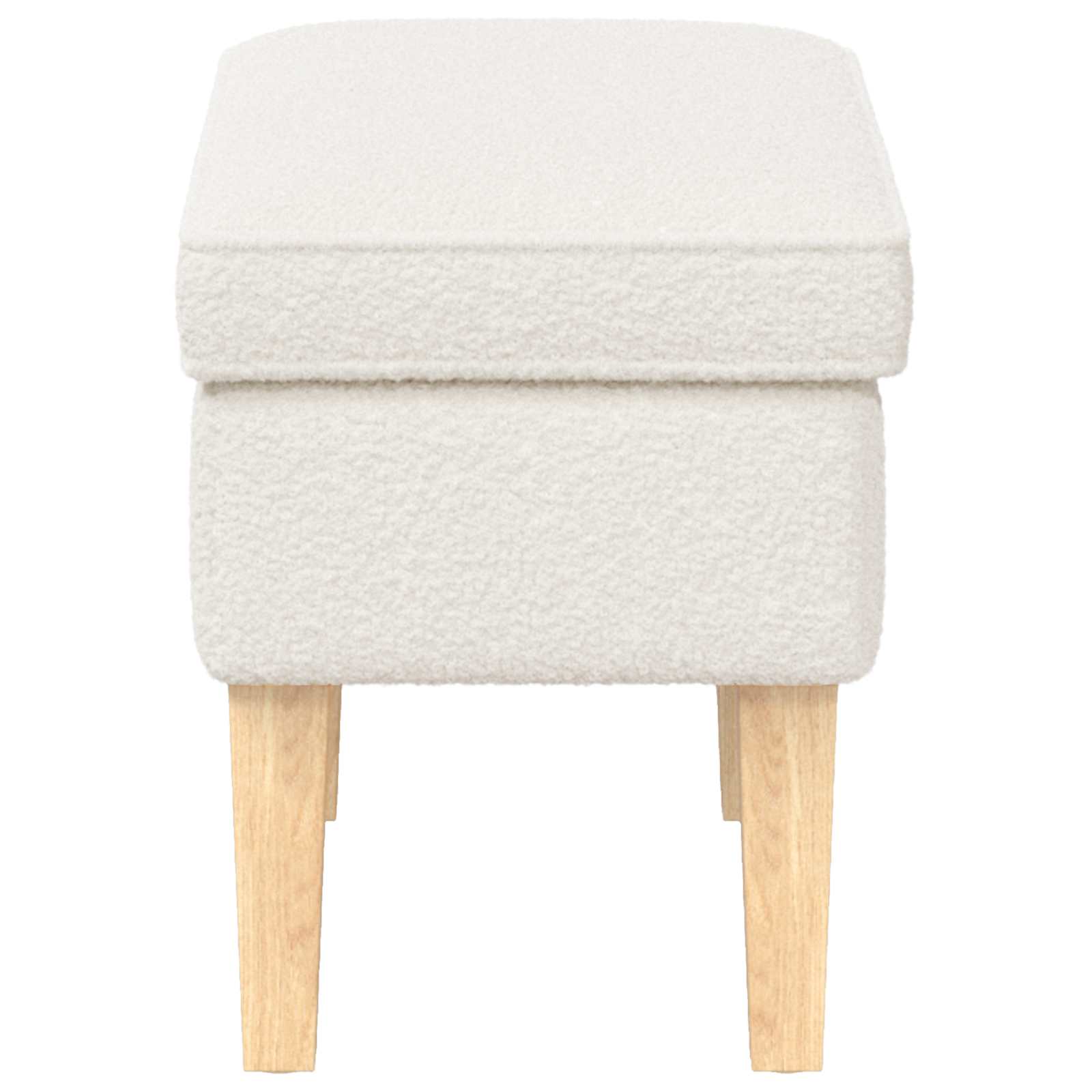 Reposapiés Crema 55 x 35 x 41 cm Bouclé