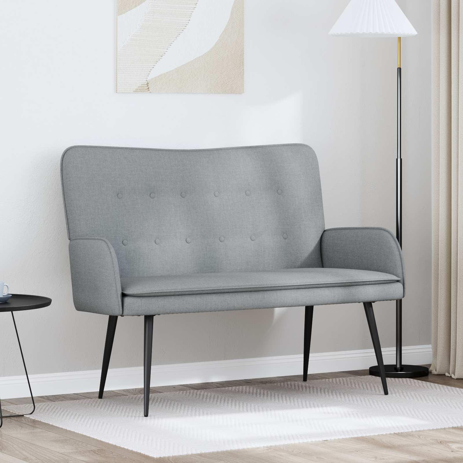 Sofá de 2 Lugares Azul 115 x 61 x 87 cm Tecido