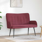 2-Seater Sofa Blue 115 x 61 x 87 cm Fabric