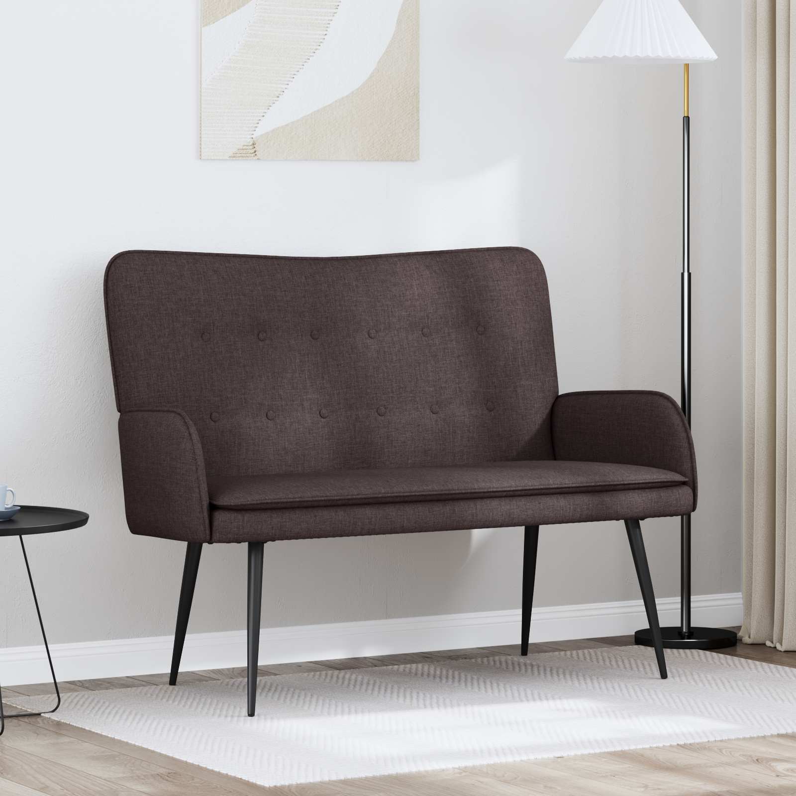 Sofá de 2 Lugares Azul 115 x 61 x 87 cm Tecido