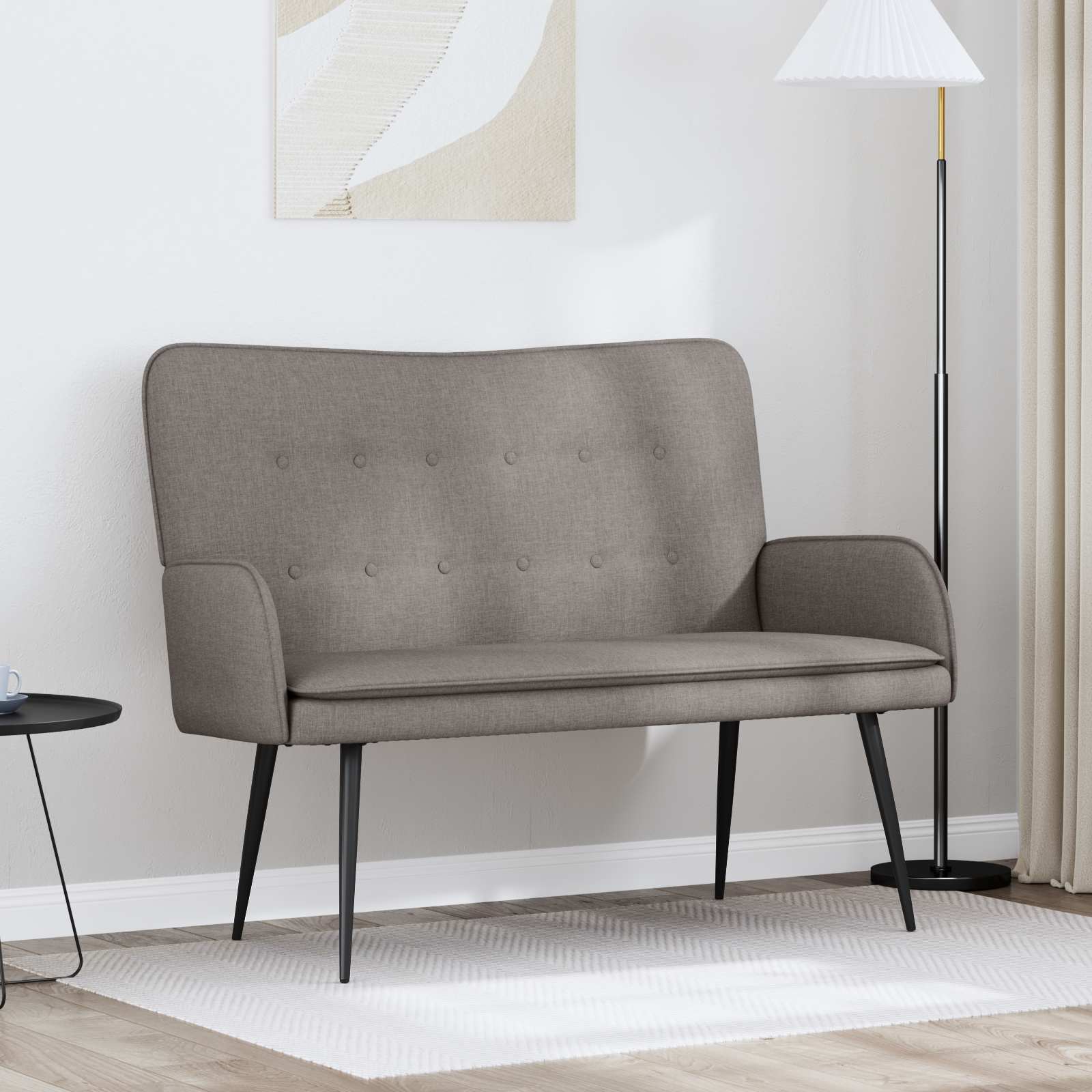 Sofá de 2 Lugares Azul 115 x 61 x 87 cm Tecido