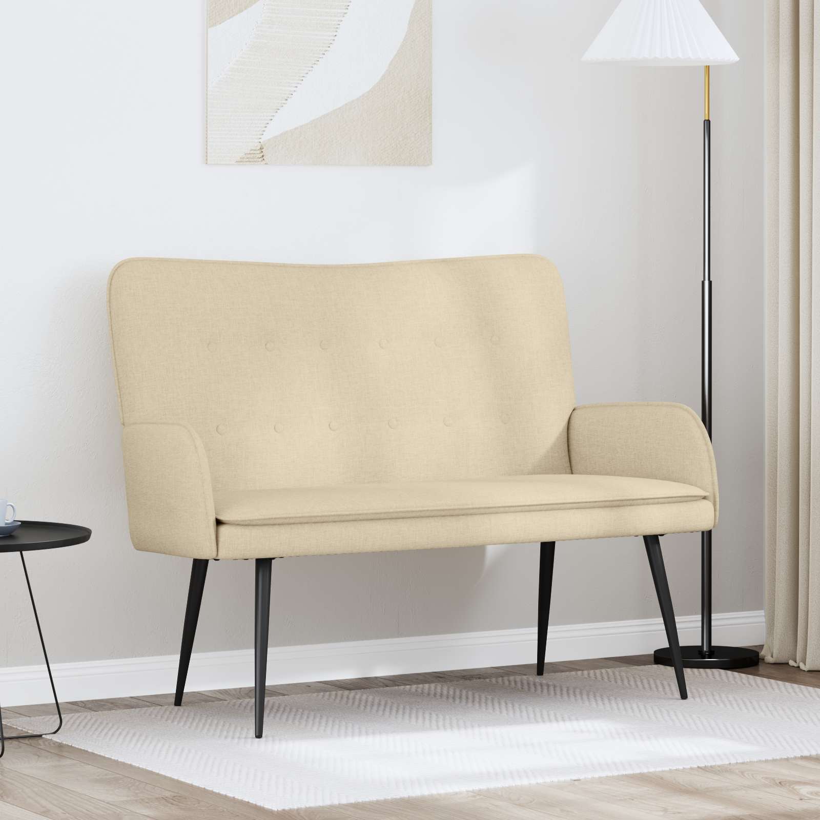 Sofá de 2 Lugares Azul 115 x 61 x 87 cm Tecido