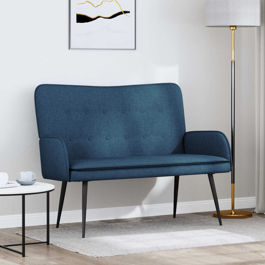 Sofá de 2 Plazas Azul 115 x 61 x 87 cm Tela