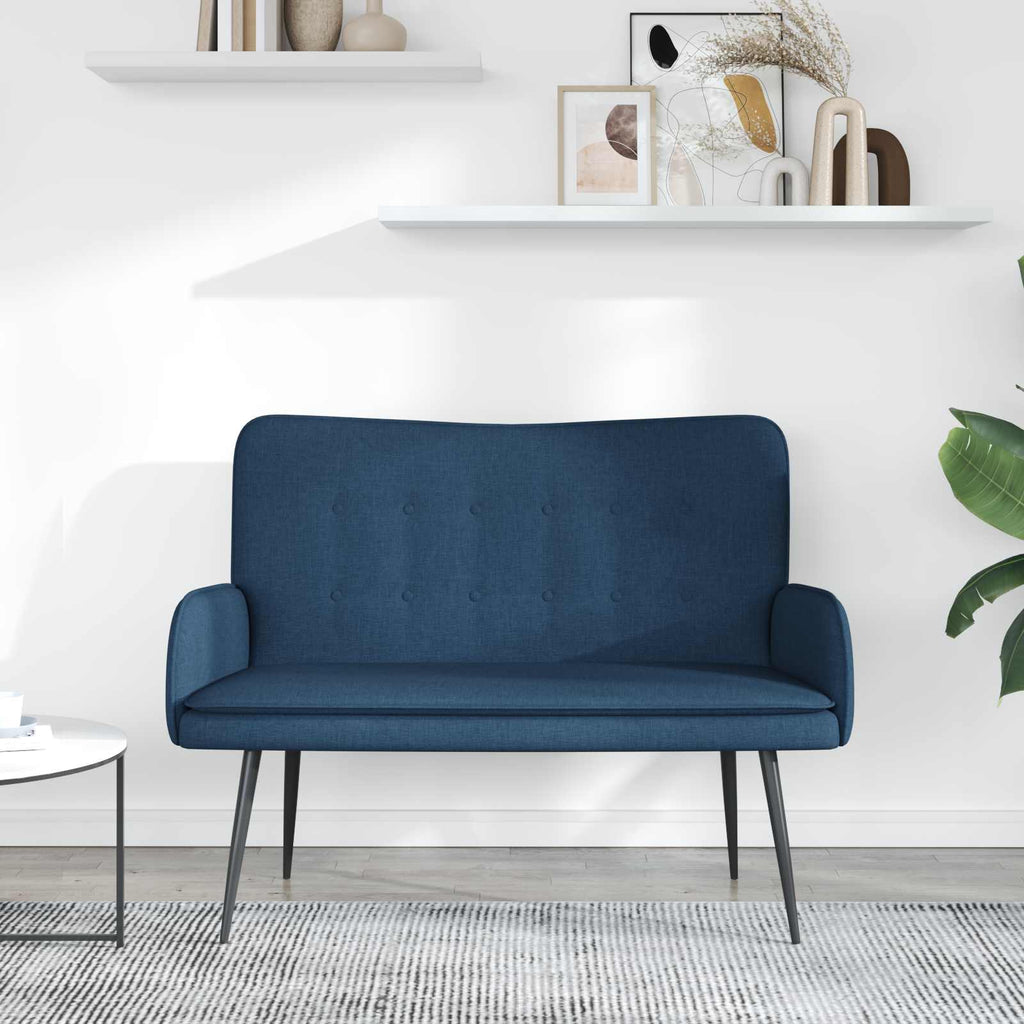 Sofá de 2 Plazas Azul 115 x 61 x 87 cm Tela