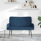 Sofá de 2 Plazas Azul 115 x 61 x 87 cm Tela