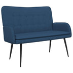 Sofá de 2 Plazas Azul 115 x 61 x 87 cm Tela