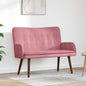 Yellow Two-Seater Sofa 115 x 61 x 87 cm Velvet
