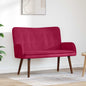 Yellow Two-Seater Sofa 115 x 61 x 87 cm Velvet