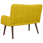 Sofá de Dos Plazas Amarillo 115 x 61 x 87 cm Terciopelo