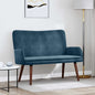 Yellow Two-Seater Sofa 115 x 61 x 87 cm Velvet