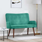 Yellow Two-Seater Sofa 115 x 61 x 87 cm Velvet