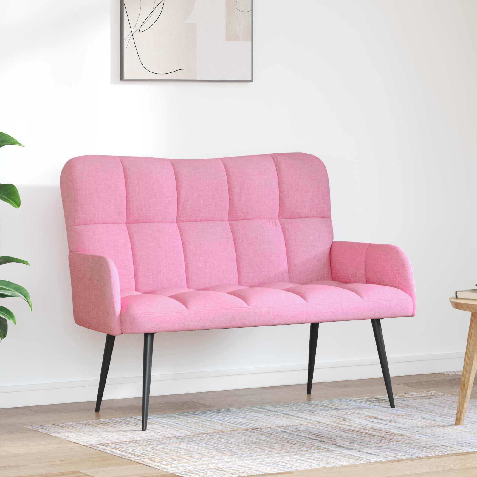Sofá de Dois Lugares 115 x 61 x 87 cm tecido