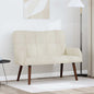 Sofá de Dois Lugares Amarelo 115 x 61 x 87 cm Veludo