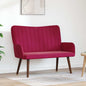 Yellow Two-Seater Sofa 115 x 61 x 87 cm Velvet