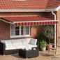 Toldo retrátil Amarelo 300 x 250 cm 100% Poliéster e Alumínio