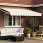 Toldo retrátil Amarelo 300 x 250 cm 100% Poliéster e Alumínio