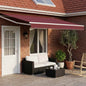 Toldo retrátil Amarelo 300 x 250 cm 100% Poliéster e Alumínio