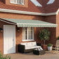 Toldo retrátil Amarelo 300 x 250 cm 100% Poliéster e Alumínio