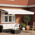 Toldo Retráctil Eléctrico 2,5 x 2 m 100% Poliéster y Aluminio