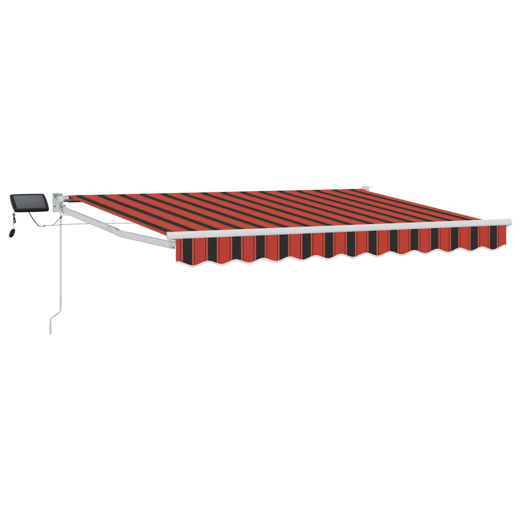 Toldo manual retráctil con LEDs 2,5 x 2 m