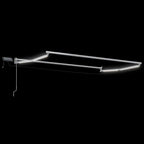 Toldo manual retráctil con LEDs 2,5 x 2 m