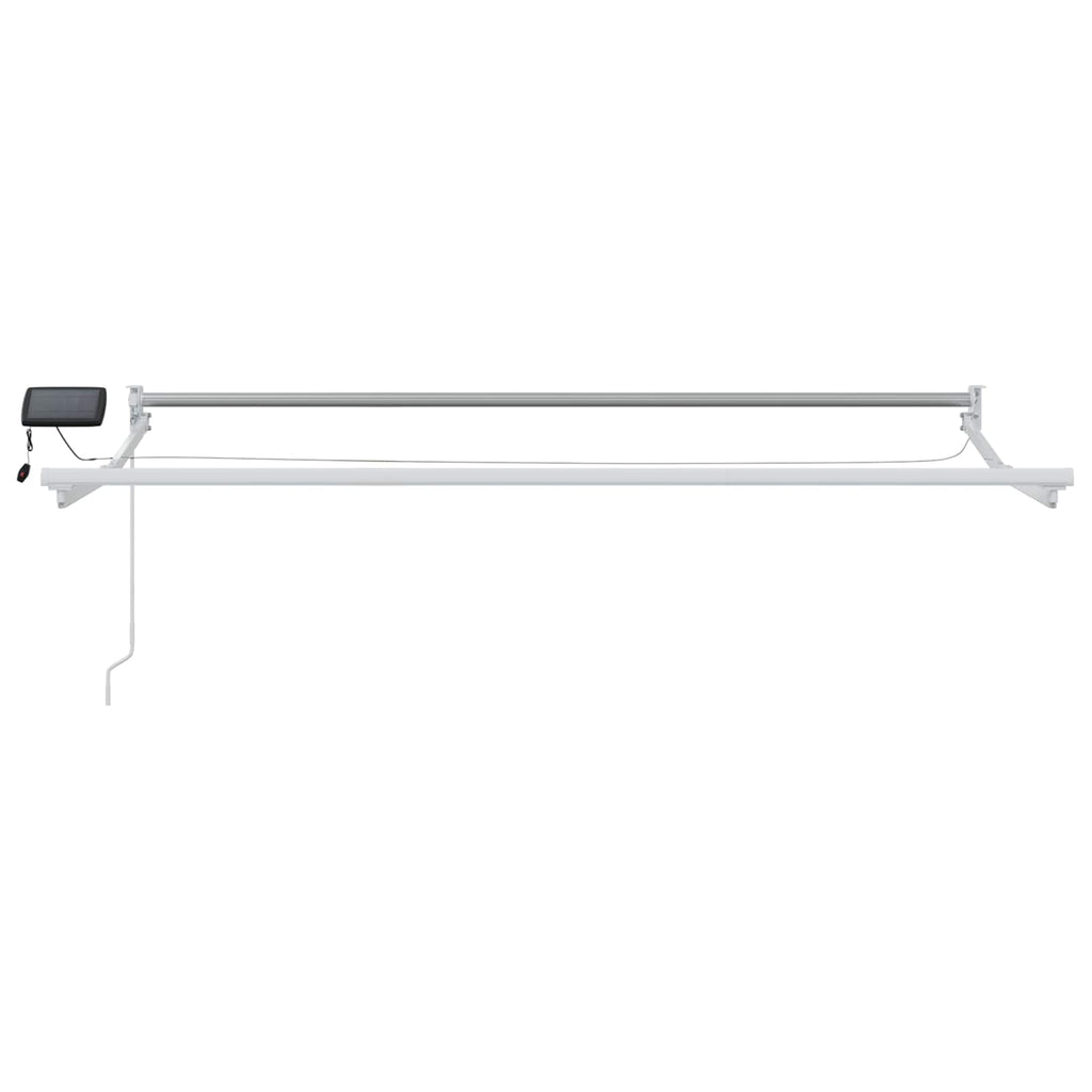 Toldo manual retráctil con LEDs 2,5 x 2 m