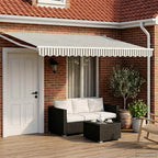 Toldo manual retráctil con LEDs 2,5 x 2 m