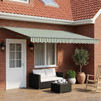 Toldo manual retráctil con LEDs 2,5 x 2 m