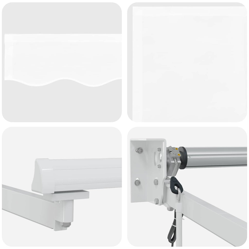 Toldo Retráctil Eléctrico 2,5 x 2 m 100% Poliéster y Aluminio