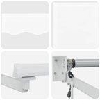 Toldo Retráctil Eléctrico 2,5 x 2 m 100% Poliéster y Aluminio