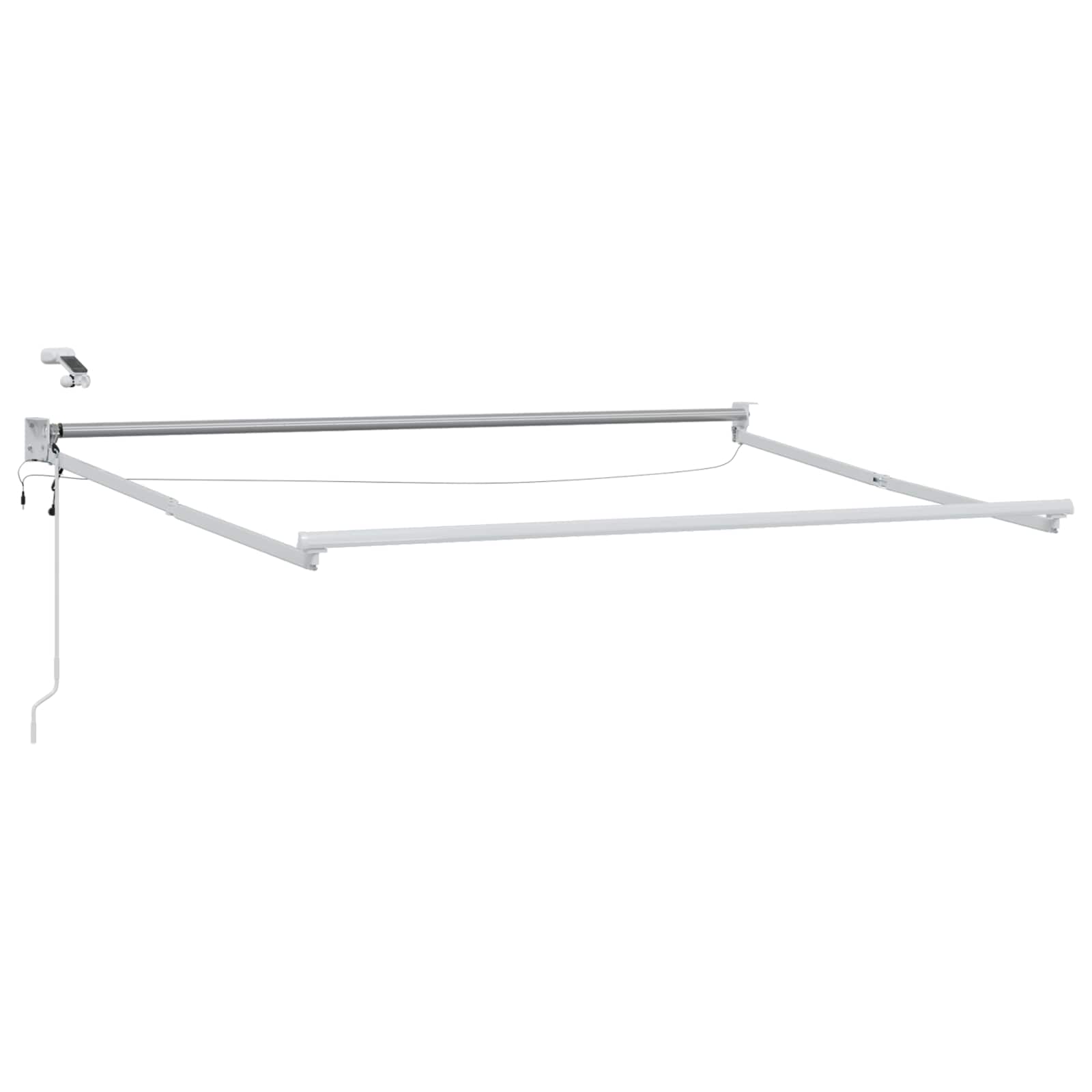 Toldo Retráctil Eléctrico 2,5 x 2 m 100% Poliéster y Aluminio