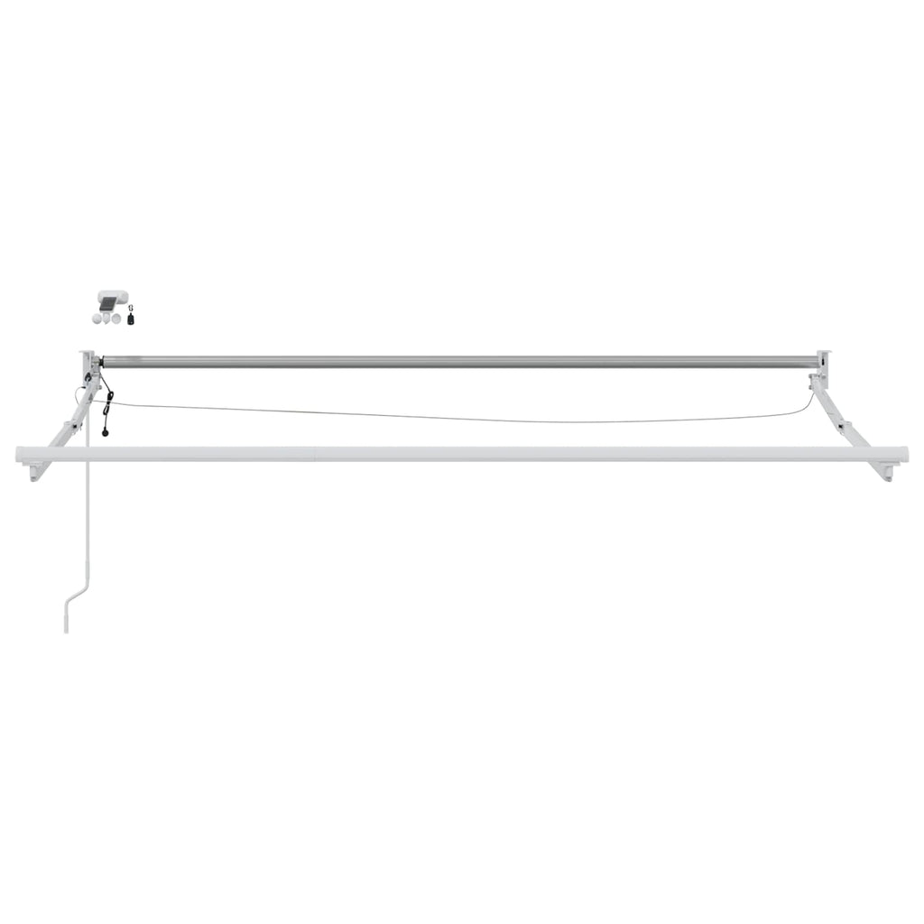 Toldo Retráctil Eléctrico 2,5 x 2 m 100% Poliéster y Aluminio