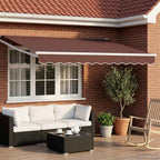 Toldo Retráctil Eléctrico 2,5 x 2 m 100% Poliéster y Aluminio