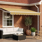 Toldo Retráctil Eléctrico 2,5 x 2 m 100% Poliéster y Aluminio