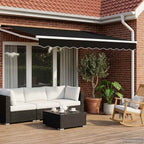 Toldo Retráctil Eléctrico 2,5 x 2 m 100% Poliéster y Aluminio