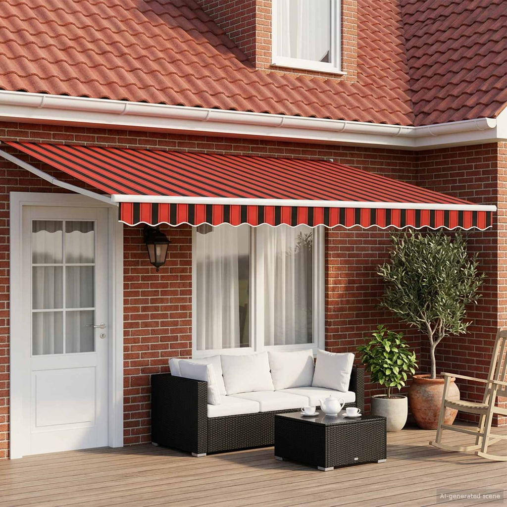 Toldo Retráctil Eléctrico 2,5 x 2 m 100% Poliéster y Aluminio