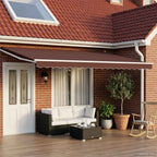 Toldo Retráctil Eléctrico 2,5 x 2 m 100% Poliéster y Aluminio