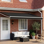 Toldo Retráctil Eléctrico 2,5 x 2 m 100% Poliéster y Aluminio