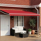 Toldo Retráctil Eléctrico 2,5 x 2 m 100% Poliéster y Aluminio