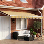 Toldo Retráctil Eléctrico 2,5 x 2 m 100% Poliéster y Aluminio